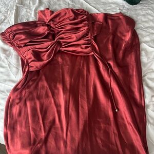 Selfie Leslie Red Strapless Dress